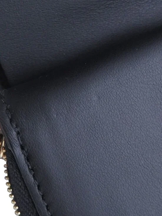 Louis Vuitton Bifold Wallet Lamb Leather Monogram Pattern Noir Black - Picture 7 of 10